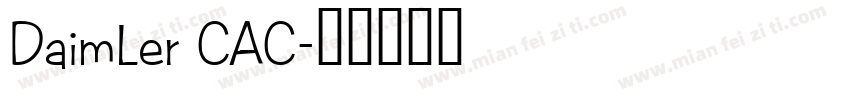 DaimLer CAC字体转换